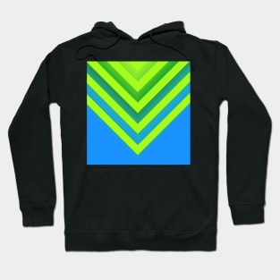 Sky & Lime Chevron Hoodie